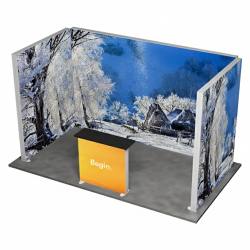 MEGA SEG Exhibition Stand 3 Sides 3 (4x2 m)