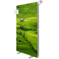 Caseta LEDBOX FLEX Textila Frameless dubla fata 120x200cm