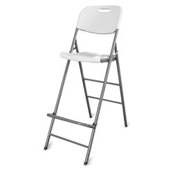 High Chair for Cocktail Table - white