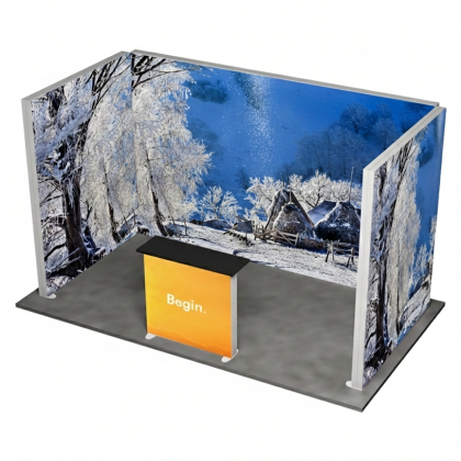 MEGA SEG Exhibition Stand 3 Sides 4 (4x3 m)