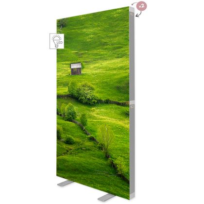 LEDBOX FLEX Double Sided Frameless Fabric Lightbox 120x200cm