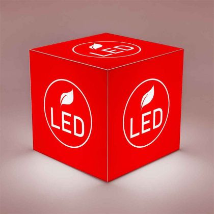 Printed Light Cube with battery 25x25x25cm