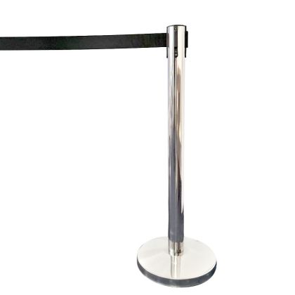 Retractable belt stanchion