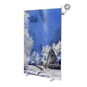 Display MEGA SEG Textil Frameless dubla fata 100cm