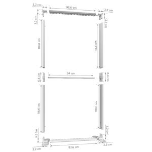 LUMIX Double Sided Frameless Fabric Lightbox 100x250cm