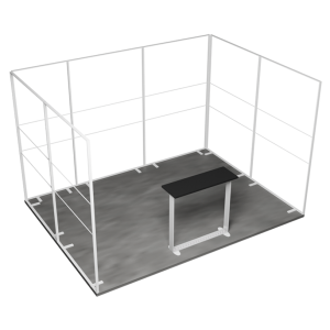 MEGA SEG Exhibition Stand 3 Sides 4 (4x3 m)