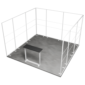 MEGA SEG Exhibition Stand 3 Sides 5 (4x4 m)