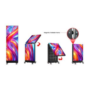 Rental of 7 Joined LED Poster Screen Totem (rates per day)