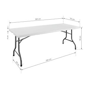 Rectangular Table E180 - white