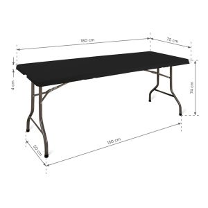 Rectangular Table E180 - black