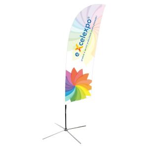 ST040P Feather Flag L with cross base