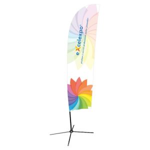 ST030P Feather Flag M with cross base