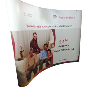  PopUp 3x3 Curved Double Sided