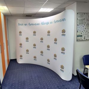 Tension Fabric Display Curved 300cm
