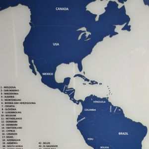 Harta Lumii "Dezlipeste-unde-ai-fost" 100x60cm