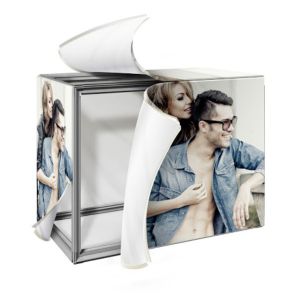 Cubed Frameless Fabric Display