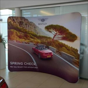 Tension Fabric Display Curved 300cm
